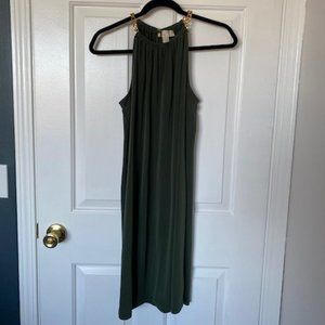 Sleeveless Olive Green Michael Kors w/Gold Straps